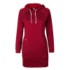 Fashion Autumn Dresses Women Hoodie Dress Pocket Long Sleeve Mini Dress Casual Dress Women Clothing Vestidos De Festa LJ5841E