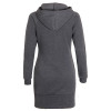Fashion Autumn Dresses Women Hoodie Dress Pocket Long Sleeve Mini Dress Casual Dress Women Clothing Vestidos De Festa LJ5841E
