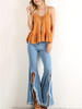 Fashion Asymmetry Bell-bottoms Jean Pants Bottoms