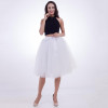 Fashion and Elegant 7 Layers 65CM Midi Tulle Skirts Womens 2017 Summer Tutu Skirt Women Wedding Underskirt Petticoat Falda Tul