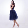 Fashion and Elegant 7 Layers 65CM Midi Tulle Skirts Womens 2017 Summer Tutu Skirt Women Wedding Underskirt Petticoat Falda Tul