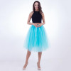 Fashion and Elegant 7 Layers 65CM Midi Tulle Skirts Womens 2017 Summer Tutu Skirt Women Wedding Underskirt Petticoat Falda Tul