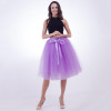 Fashion and Elegant 7 Layers 65CM Midi Tulle Skirts Womens 2017 Summer Tutu Skirt Women Wedding Underskirt Petticoat Falda Tul