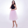 Fashion and Elegant 7 Layers 65CM Midi Tulle Skirts Womens 2017 Summer Tutu Skirt Women Wedding Underskirt Petticoat Falda Tul