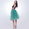 Fashion and Elegant 7 Layers 65CM Midi Tulle Skirts Womens 2017 Summer Tutu Skirt Women Wedding Underskirt Petticoat Falda Tul