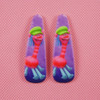 Fashion 8pcs/set Girls Trolls Colorful Hair Claws Clips Headwear Cartoon Kids Accessories