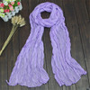 Fashion 20Colors Candy Colors Soft Trendy Long Voile Scarfs Winter Warm Scarf Women Scarf Shawl Blue
