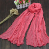 Fashion 20Colors Candy Colors Soft Trendy Long Voile Scarfs Winter Warm Scarf Women Scarf Shawl Blue