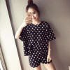 Fashion 2017 Women Casual Sleepwear Thin Blended Tops Shirt Short Pajama Nightwear Set Cart Leisure Loose Sets Sexy Women Fashion 2017 Women Casual Sleepwear Thin Blended Tops Shirt Short Pajama Nightwear Set Cart Leisure Loose Sets Sexy Women