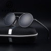 2017 Retro Aluminum Magnesium Sunglasses Polarized Lens Vintage Eyewear Accessories Sun Glasses Driving Men Round Sunglasses