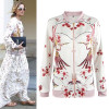 2017 Quilting Autumn Women Jackets Floral Long Sleeve Zipper Women Bomber Jacket Chaquetas Mujer