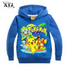 2017 Pokemon Sweatshirt For Girls Boys Hoodie Long Sleeve Pokemon Shirt Children Boys Pokemon Costume Girls Sweatshirt For Baby