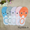 CAT summer comfortable cotton bamboo fiber girl women's socks ankle low female invisible color girl boy hosier 1pair=2pcs WS67