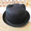 Cat Ears Sun Kids Children Hat Summer New Fashion Sun Caps Brand Straw Solid Beach Lovely Korean Baby Girl Boys Style 50cm