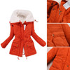 Casual Women Lamb Wool Warm Winter Overcoat Jacket Coat Outwear Lapel Parka S-XL