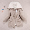 Casual Women Lamb Wool Warm Winter Overcoat Jacket Coat Outwear Lapel Parka S-XL