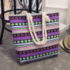 Casual Women Floral Large Capacity Tote Canvas Shoulder Bag Shopping Bag  Beach Bags Casual Tote Feminina