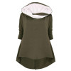 Casual Women Autumn Hoodies Long Sleeve Hooed Sweatshirt For Women Plus Size WS2748M