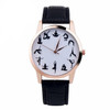 Casual Watch YOGA Pattern Printed Watch Analog Round Case Dial Leather Pin Buckle Quartz Wrist Watch For Women Men J73