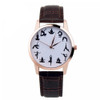 Casual Watch YOGA Pattern Printed Watch Analog Round Case Dial Leather Pin Buckle Quartz Wrist Watch For Women Men J73