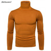 Casual Slim Fit Winter Sweater Men Knitted Pullover Solid Color Turtleneck Pull Homme Male Sweater Autumn Sueter Hombre Knitwear