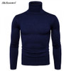 Casual Slim Fit Winter Sweater Men Knitted Pullover Solid Color Turtleneck Pull Homme Male Sweater Autumn Sueter Hombre Knitwear