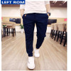 Casual pants cotton men 2017 new male lace-up trousers boy popular selling fashion business casual wear Hot sale Size 28-35 Hot