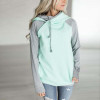 2017 Autumn Plus Size Hoodie Sweatshirt Women Patchwork Hoodies Women Sweatshirt Long Sleeve Streetwear Hooded Sweatshirt