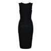 2017 Autumn new women sexy Celebrity party bandage dress Runway orange Dress O-Neck Side hollowed out Club dresses Vestidos