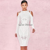 2017 Autumn new women long sleeve o neck bandage dress sexy bodycon hollow out celebrity party elegant white dresses vestidos