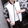 2017 Autumn Mens Jacket Coat Floral Bomber Jacket Men Slim Fit Patchwork Baseball Jackets Male Fashion Windbreaker Coat Man 5XL