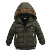 SONGGUIYING A101 Boy Warm Winter Children's Clothing Hooded Down Jackets Coats Kids Boys Cotton Thickening Outerwear Parkas Coat