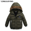 SONGGUIYING A101 Boy Warm Winter Children's Clothing Hooded Down Jackets Coats Kids Boys Cotton Thickening Outerwear Parkas Coat