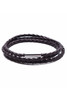 Something Strong Dark Brown Vegan Leather Bracelet