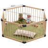 Solid wood gate baby playpen export no smell health baby fence Children's game fence Many Size