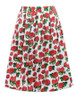 Skirts Womens Fashion Floral Print Pleated Retro Vintage 50s Skirts Pinup 60s Cotton Summer Rockabilly High Waist Women Skirt
