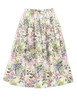 Skirts Womens Fashion Floral Print Pleated Retro Vintage 50s Skirts Pinup 60s Cotton Summer Rockabilly High Waist Women Skirt