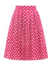 Skirts Womens Fashion Floral Print Pleated Retro Vintage 50s Skirts Pinup 60s Cotton Summer Rockabilly High Waist Women Skirt
