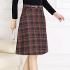 Skirts Womens 2017 spring autumn Woolen Skirt Casual Slim A-line Plaid Midi Skirts Female Fashionable High Waist Saias Femininas Skirts Womens 2017 spring autumn Woolen Skirt Casual Slim A-line Plaid Midi Skirts Female Fashionable High Waist Saias Femininas