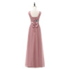 SJZL80-ZP#v-neck bowknot cameo brown gauze new spring 2017 long bridesmaid dresses bride wedding prom party dress wholesale