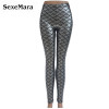 Size S-XXL Summer Style Black Simulation Mermaid Fashion Women Leggings Pants Sexy Digital Print Colorful Trousers Gift 95ZQ9
