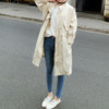 2017 Japan Summer Adjustable Waist Slim Long Trench Coats Cardigan Spring Casual Windbreaker Women Loose Thin Zipper Coat Female