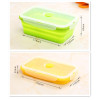 2017 New Silicone Collapsible Portable Bento Box Bowl Lunch Bento Boxes Folding Food Container Lunchbox 800ml Eco-Friendly