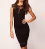 2017 New Sexy Women Floral Slim Fit  Bodycon Party Clubwear Evening Mini Dress Lace Stretch Dress