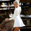 2017 New sexy women Evening Party white summer Skirt green black ruffles celebrity Mini Mermaid Bodycon pencil bandage skirts