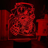 Manga Fullmetal Alchemist Edward Elric 3D Lamp