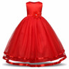 2017 new Retail Lace Flower Girl Dress Children Kids Beautiful Wedding Party Dress Girl Formal Party Pageant Long Princess Dress