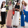 2017 Fashion Design High Waist Women's Chiffon Long Pants Solid Color Loose Women Wide Pants Lady's Trousers All Match Clothes