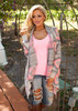 2017 Fashion Collarless Kimono Cardigan Long Sleeve Poncho Pink Grey Sweaters Tribal Print Asymmetrical Cardigan Women Tops B35