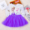 2017 Brand Kids Baby Girls Princess Dress Elsa's and Anna's girl dresses princess elsa anna patterns dress Girls party dress